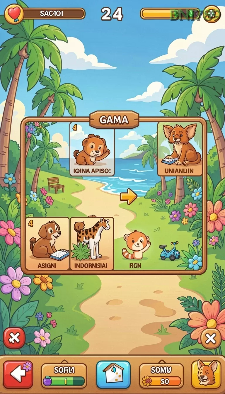 Cuplikan layar V678 — menu navigasi