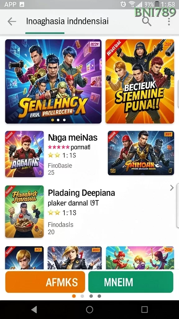Cuplikan layar IDCASH88 — menu navigasi