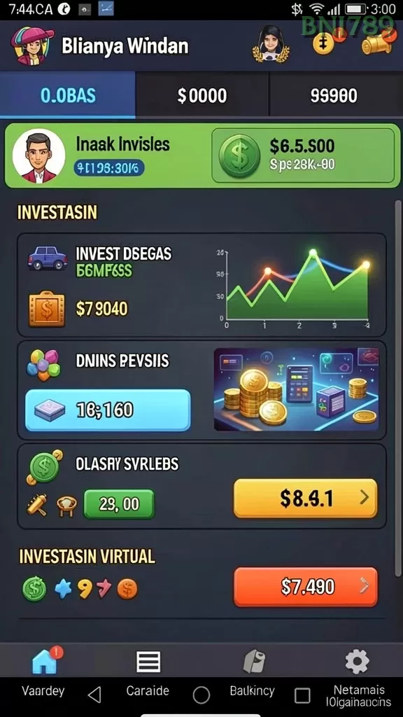 Cuplikan layar ACEPARTY — menu navigasi